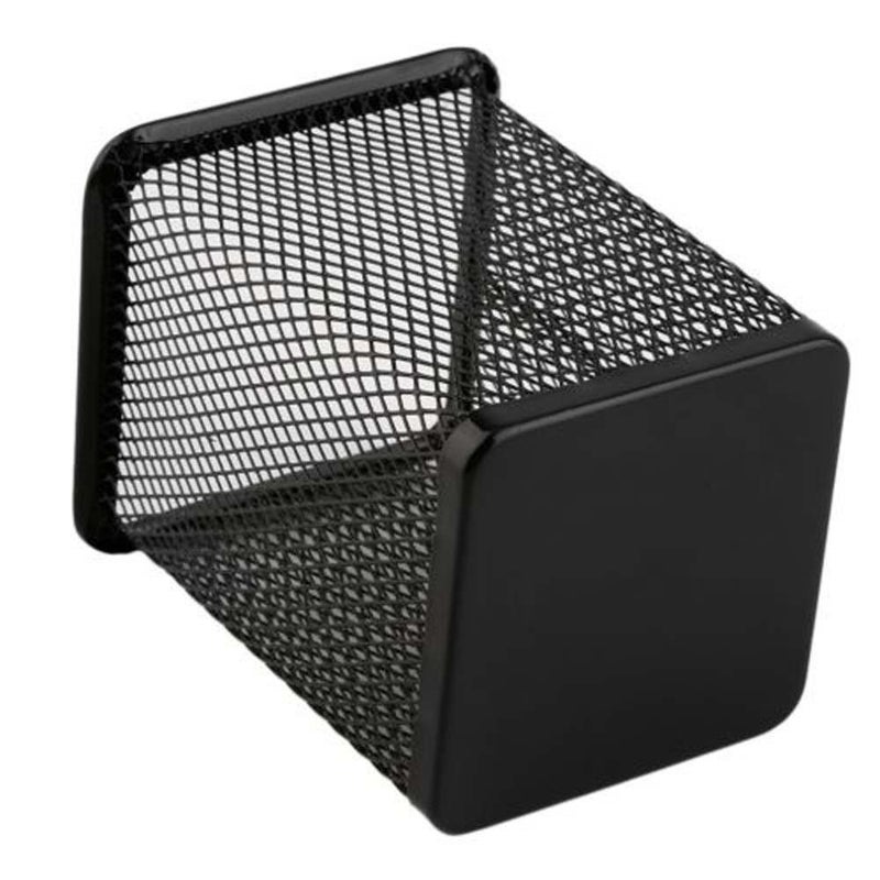EORTA 3 Pack Square Pen Holders Pencil Holders Black Metal Mesh Pen Pencil Cups Stationery Organizer for Desk - Image 4